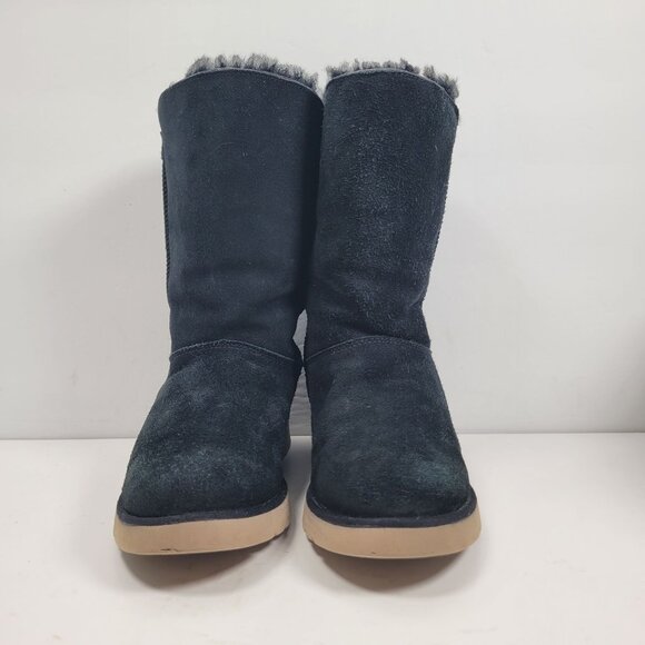 Koolaburra By UGG Women's Black Suede Mid-Calf Boots 1014301 US Size 7 - Picture 3 of 12